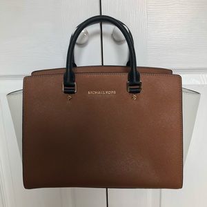 Michael Kors “Selma” saffiano satchel